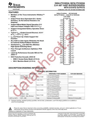 74LVTH162244GRDR datasheet  